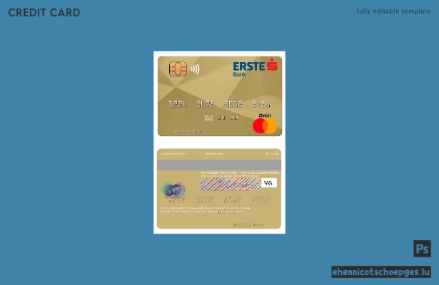 Ungarn Erste Bank Mastercard Beispielvorschau